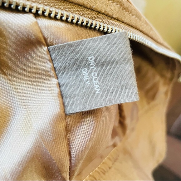 Rye women’s size small beige cotton textured cropped zip-up peplum jacket - Picture 13 of 16